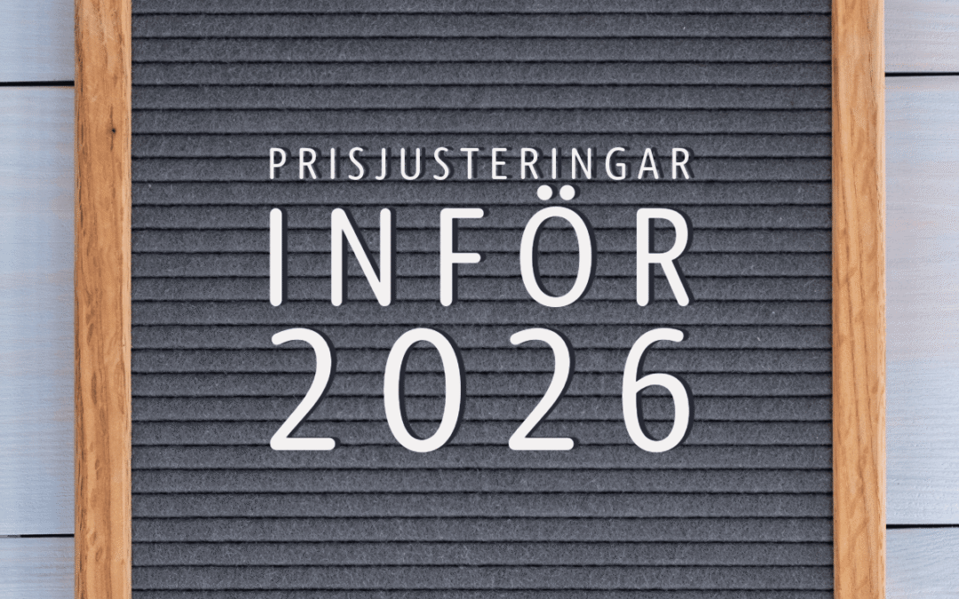 Prisjustering av transporttjänster inför 2026 – för att möta nya förutsättningar